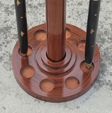 Useful Holder Antique Look Solid Wood Hand Painted Rack Display for Walking Cane