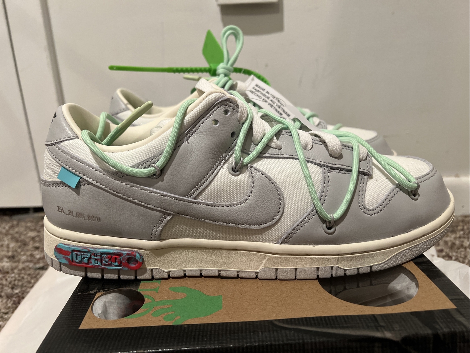 OFF WHITE X NIKE Nike Dunk Low x Off White lotto 07 di 50 2021 taglia 10 5