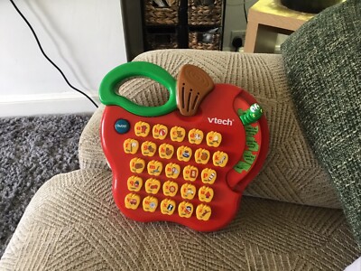 Vintage Vtech Alphabet Apple Musikspielzeug Lernspielzeug selten