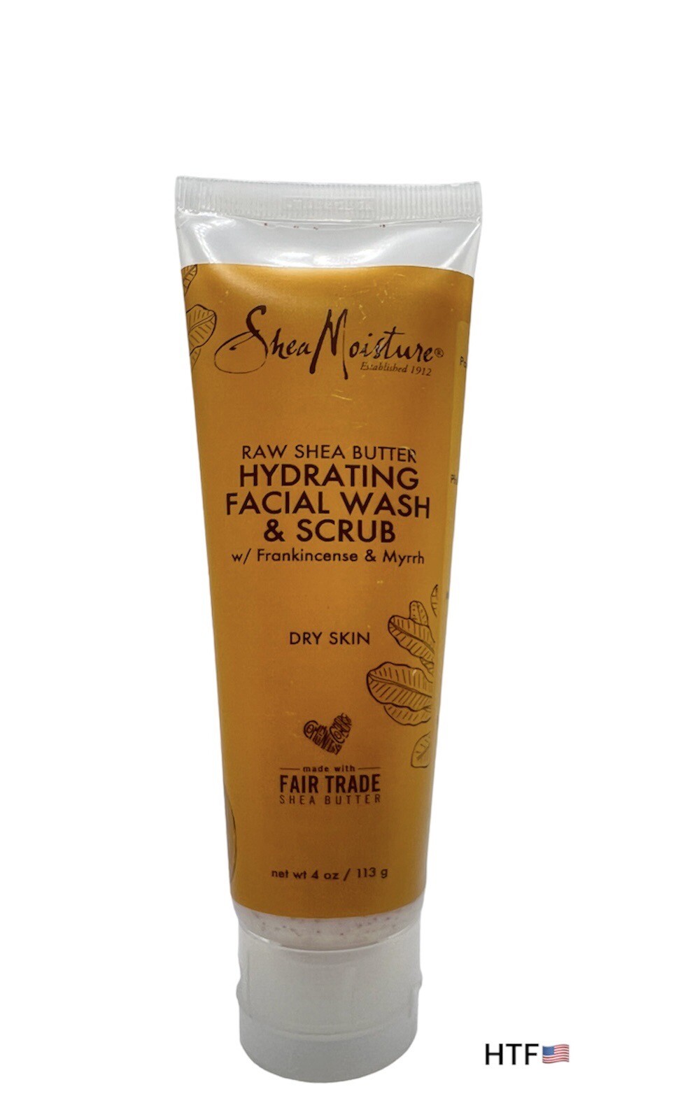 SheaMoisture Raw Shea Butter Facial Wash and Scrub 4 FL Oz for sale