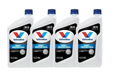 4 Quarts Daily Protection SAE 5W-30 Synthetic Blend Motor Oil Set 4 x 1qt