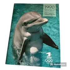 NO STAMPS 1990  US Mint Set of Commemorative Book and slipcase.