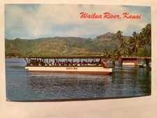 Kauai, HI, Hawaii, Wailua River, Sightseeing, Smith's Boat, Postcard