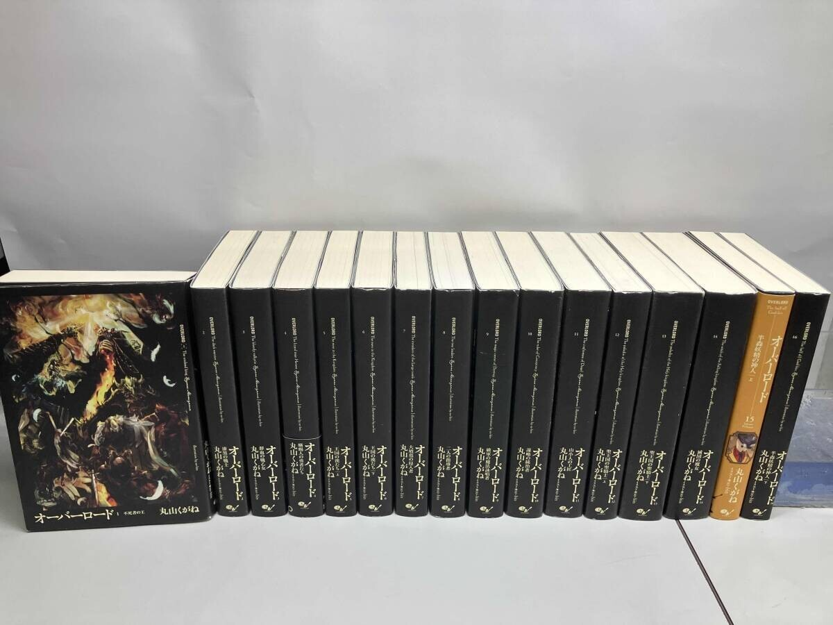 Overlord Light Novel Vol.1-16 set Over lord Kugane Maruyama