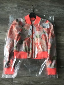 coral cropped jacket