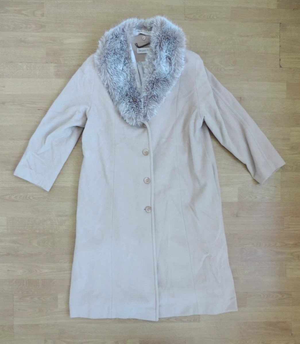 Jacques Vert Coat Women s UK 14 Pink Jacket Virgin Wool Cashmere