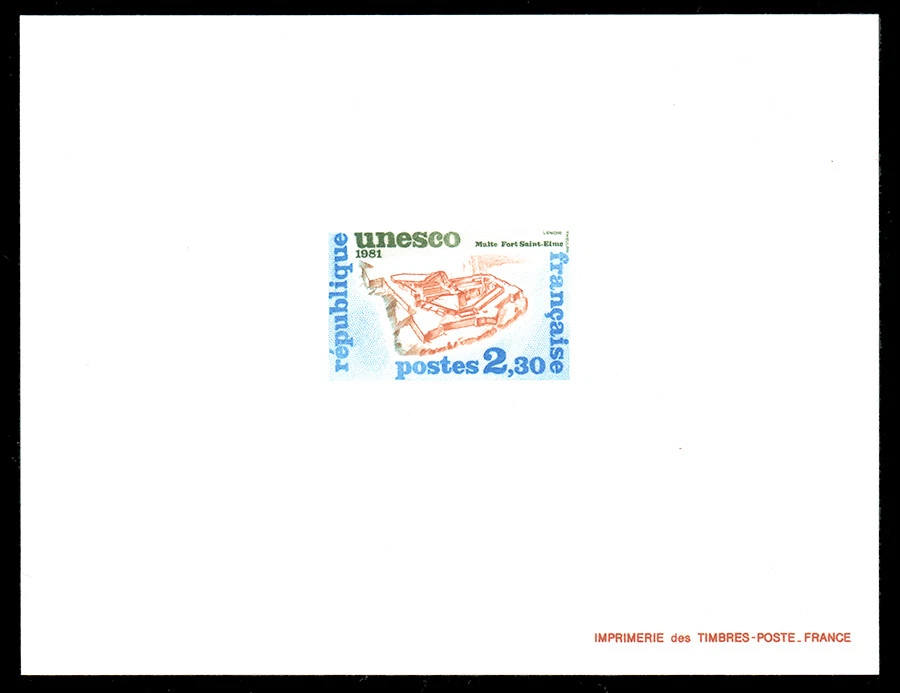 Francia #YTTS68-YTTS70 EPL Prueba 1981 Patrimonio de la Humanidad UNESCO [2O24-2O25/2O27] Foto 2 de 2