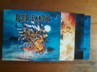 Iced Earth 3 CD-Digi-Pack Alive in Athens Jon Schaffer 1999 Century Media Barlow