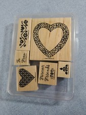 Stampin' Up Hearts  Posies Stamp Set- Light Use 