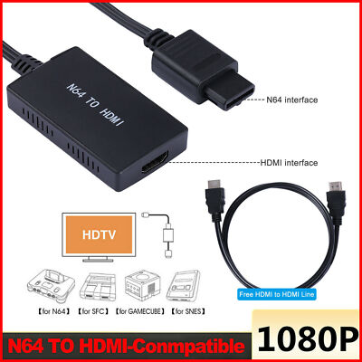 N64 Zu HDMI Konverter Adapter HD Link Kabel Für Nintendo Gamecube Super Nes SNES