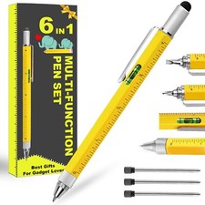 6 in 1 Multitool Tech Tool Pen Gift Pen for Men Screwdriver Ballpoint Pen