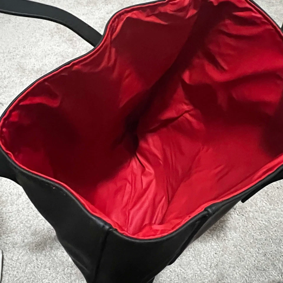 GIVENCHY PARFUMS Bolso Grande Hombro Mano Comprador Cartera Negro Usado en Excelente Condición Foto 3 de 4