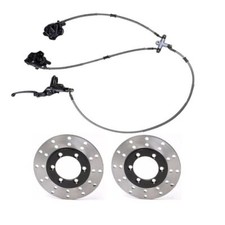 Front Hydraulic Twin Disc Brake Caliper Rotor ATV Go Kart Buggy Golf Cart Quad