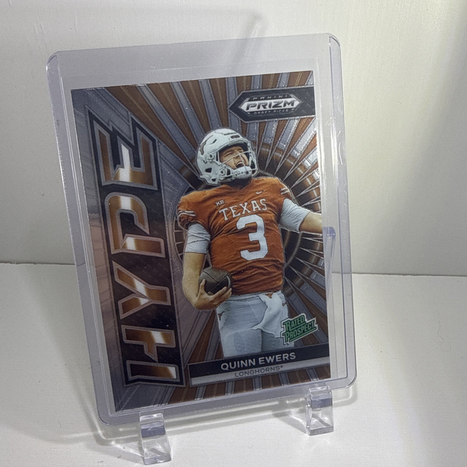 Quinn Ewers 2024 Panini Prizm Draft HYPE INSERT RATED PROSPECT #HP-QE TEXAS