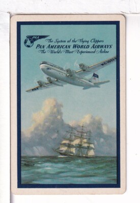 Single Airline Playing Card ''Pan American, PAA 201 E'' Chan/Mertens #, Standard
