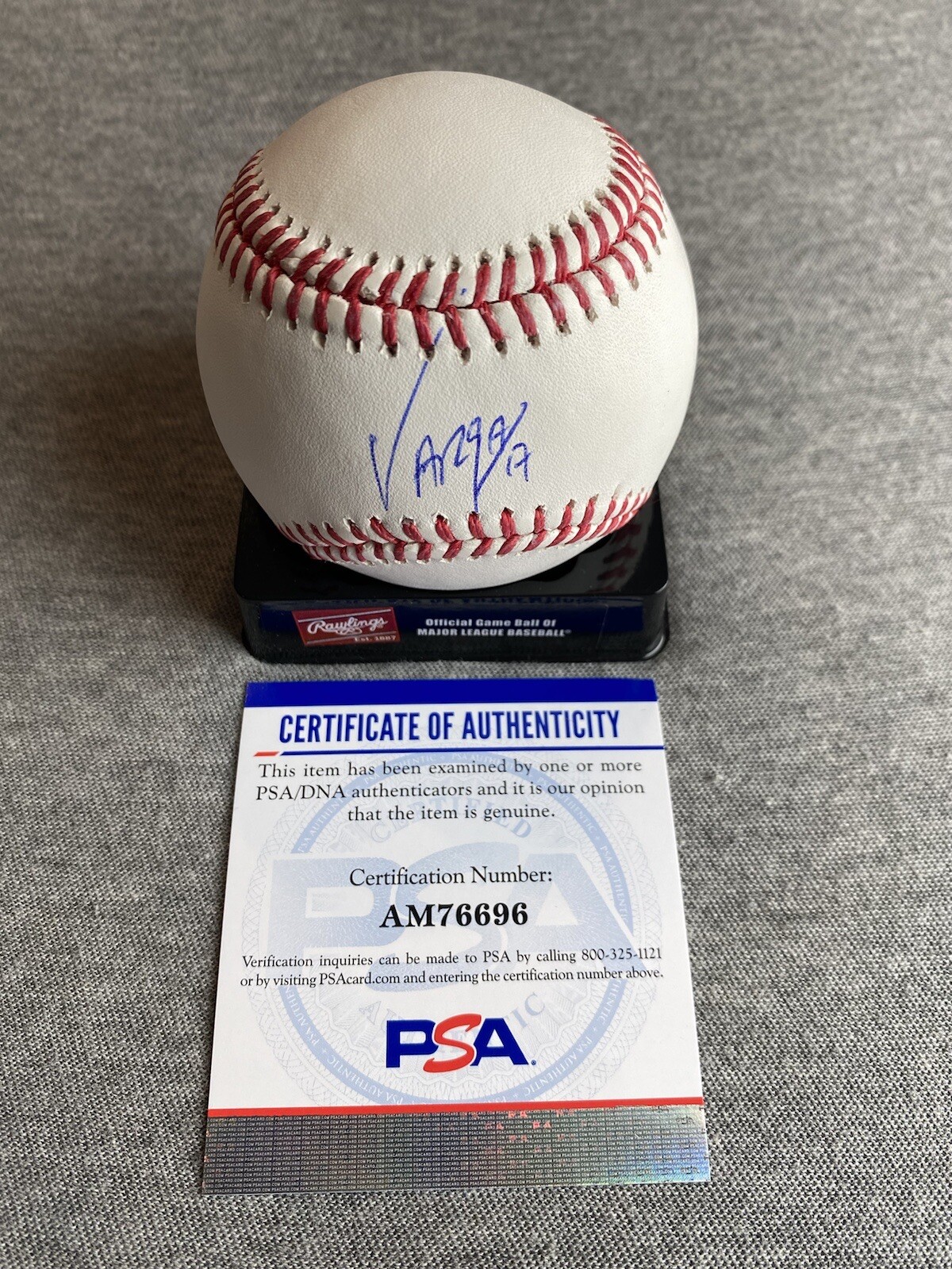 CHICAGO WHITE SOX- MIGUEL VARGAS AUTOGRAPH OFFICIAL MLB BASEBALL PSA AM76696
