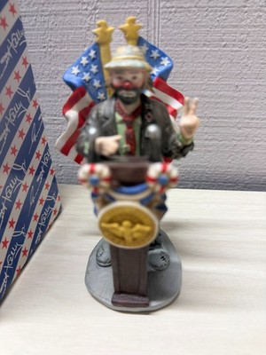 Signed Emmett Kelly Jr EKJ For President 9896 #3405 Flambro 1996 w/COA