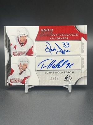 2008-09 SP Game Used Extra Significance Tomas Holmstrom Kris Draper /25