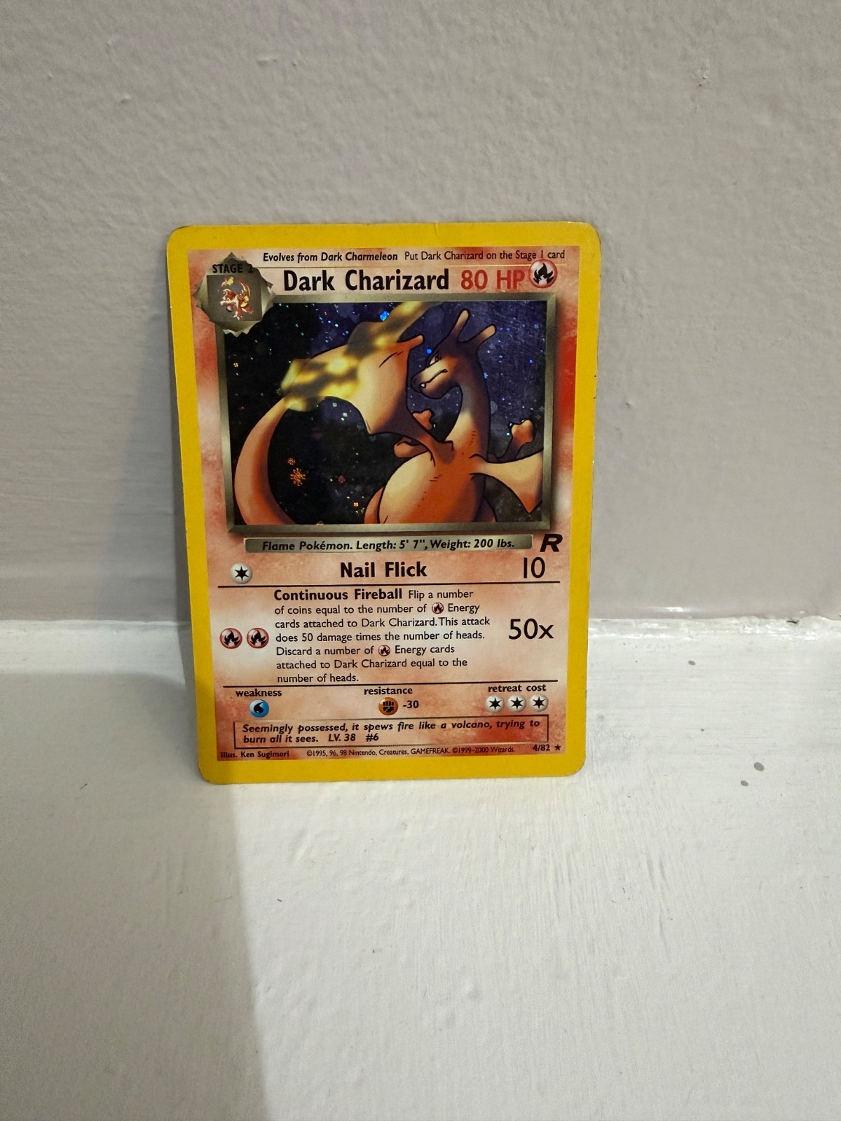 Dark Charizard  4/82 Holo Team Rocket Pokemon TCG - HP
