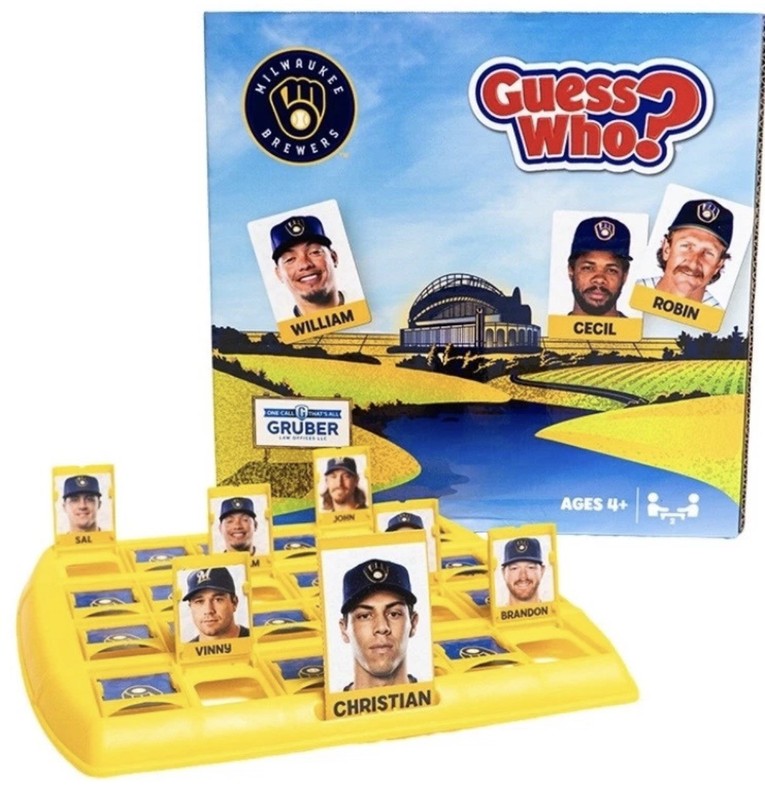 2026 Milwaukee Brewers Guess Who? Hasbro Board Game SGA 7/25