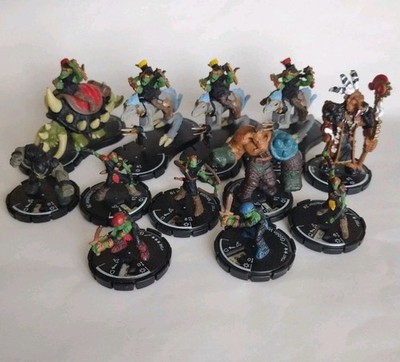 Mage Knight Miniatures Lot Trolls Orcs Goblins Beast Rider Lot D&D Pathfinder