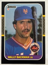 1987 Donruss #316 Wally Backman New York Mets