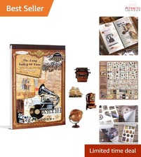 Vintage Washi Sticker Book 412pcs Repositionable Collage Papers Scrapbooking