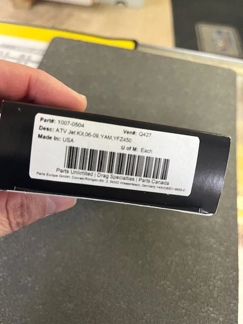 DYNOJET 1007-0504 Q427 Jet Kit - Etapa 1/2 Yamaha NUEVO YFZ450 ATV QUAD Foto 2 de 2