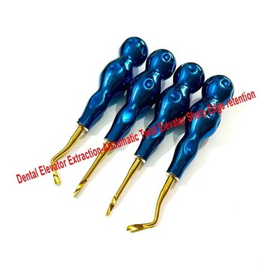 Dental Elevator Extraction-Atraumatic Twist Elevator Sharp Edge retention Set 4