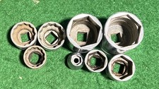 5-6 Point Snap-On 3/8” Sockets & 3-12 Point 3/8” Snap-On Sockets 8 Total
