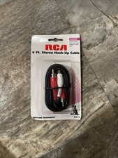 6ft 2 RCA Male to 2 RCA Female Stereo Audio Extension Cable Red White 