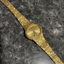 Orologio donna vintage anni 70 Tissot Stylist placca quarzo G 10 M placca oro svizzero