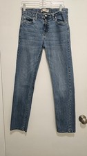 Levi's 502 Regular Taper Boys Jeans Size 18 Regular W29 L31 Blue Stretch Denim