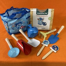 Gardenline Children  s Gardening Set with Pink Unicorn Dinosaur  Tote Bag - NEW