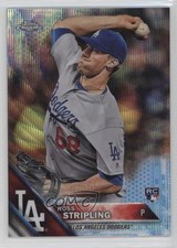 2016 Topps Chrome Blue Wave Refractor 52/75 Ross Stripling #93 0g4