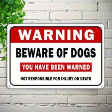 2D Flat, 1pc Rustproof Iron Beware of Dogs Sign Tin Metal Signs Home D cor Galv