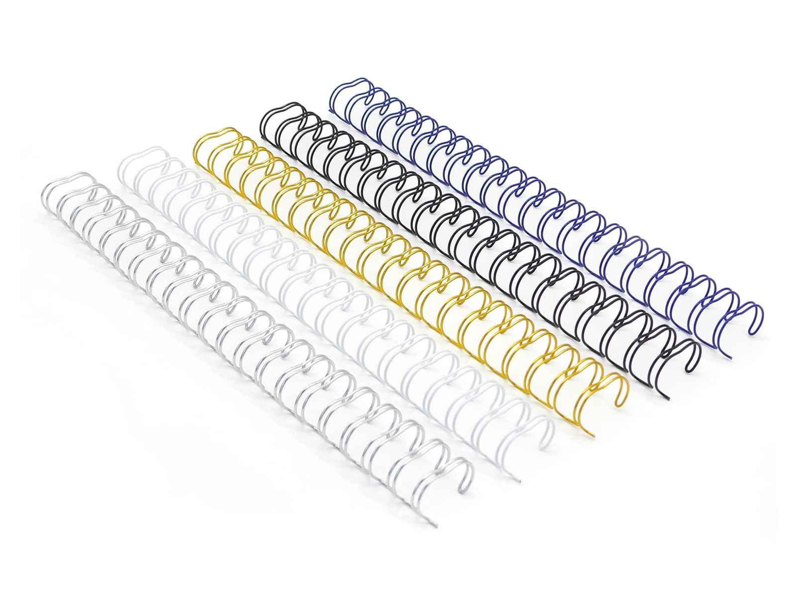WR21143M Wire Binding Spines, Multicolor, 2:1 Pitch Double Loop Binding Wires...