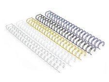 WR21143M Wire Binding Spines, Multicolor, 2:1 Pitch Double Loop Binding Wires...