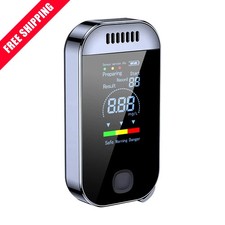 NEW Digital Breath Alcohol Tester Professional Breathalyzer With LCD Display USB