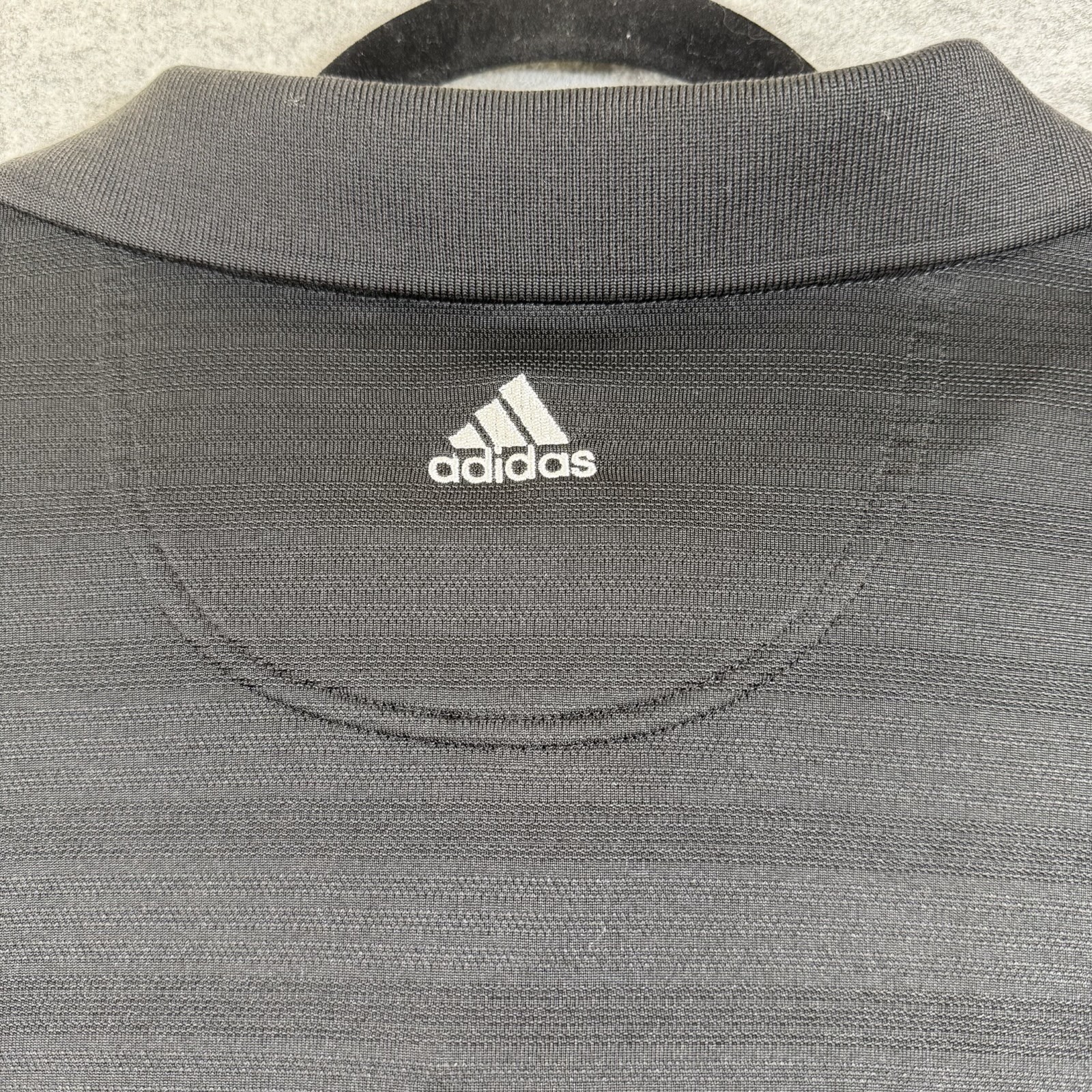 Adidas ClimaCool Polo Shirt Men XL Black Long Sleeve Stretch Golf Wicking VTG 07 thumbnail 5