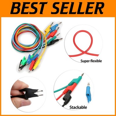 Silicone Banana Plug to Alligator Clip Cables