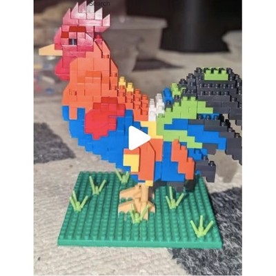 Hawaiian Rooster Mini Building Blocks Toy New in box RARE sold out style