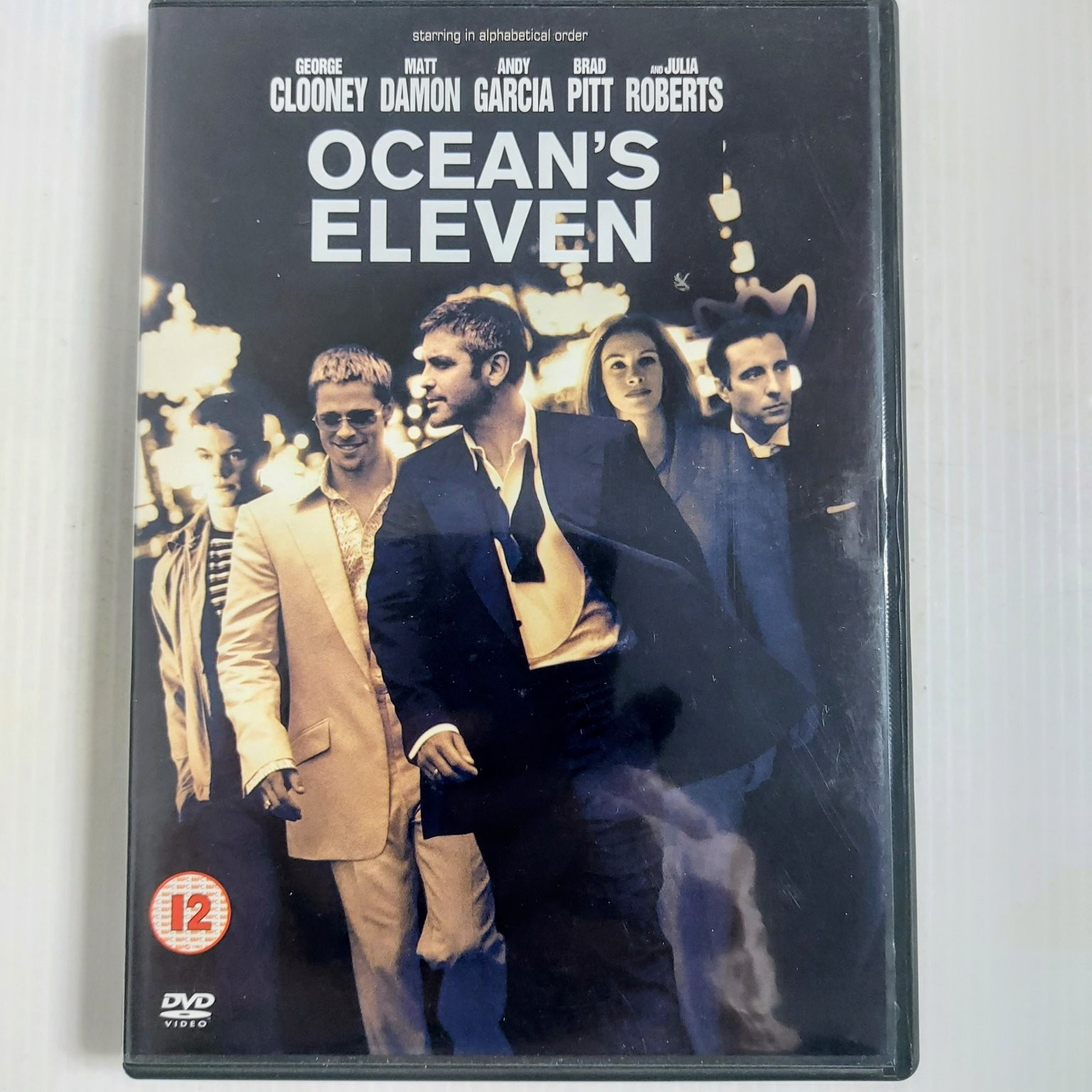 Ocean's Eleven DVD 2001 George Clooney Brad Pitt Matt Damon Steven Soderbergh