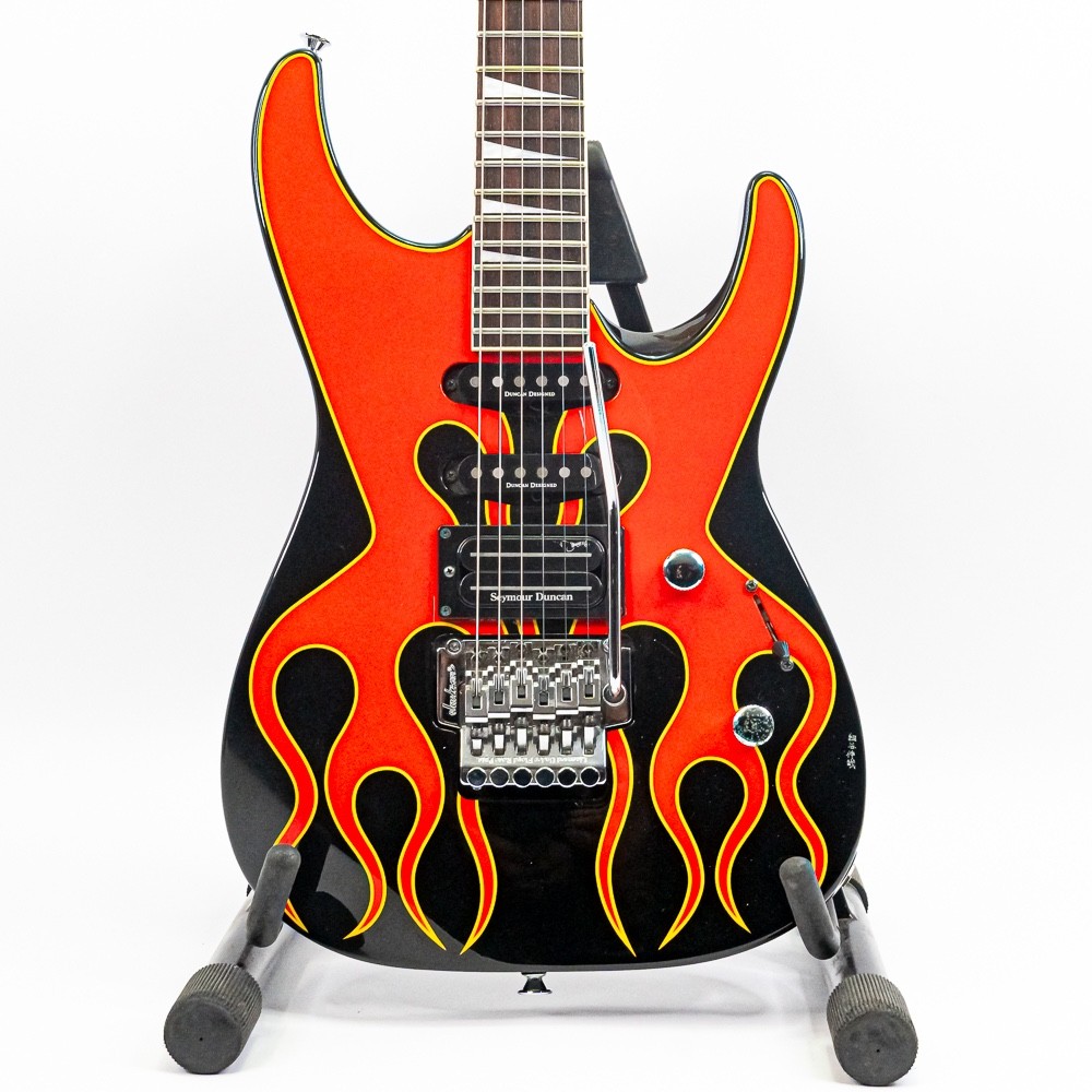 1996 Jackson DK2 Pro Dinky Electric Guitar – Hot Rod Flames, Floyd