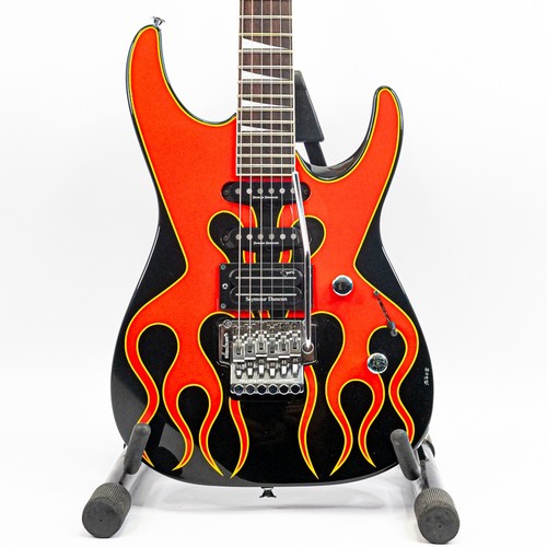 1996 Jackson DK2 Pro Dinky Electric Guitar – Hot Rod Flames, Floyd Rose, Gigbag