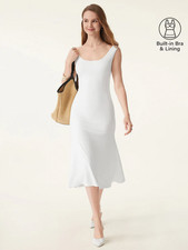 SALE!!! OGL Scoop Neck Midi Low Back Bra Dress Women NWT- Freeshipping US
