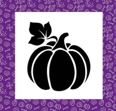 HÜBSCHER KÜRBIS, SILHOUETTE VINYL AUFKLEBER, HALLOWEEN, HERBST THANKSGIVING 8''