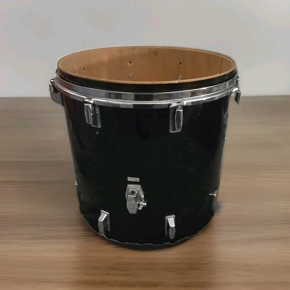 Tambor Maxwin By Pearl Black 16" Floor Tom Vintage años 70 Foto 2 de 4