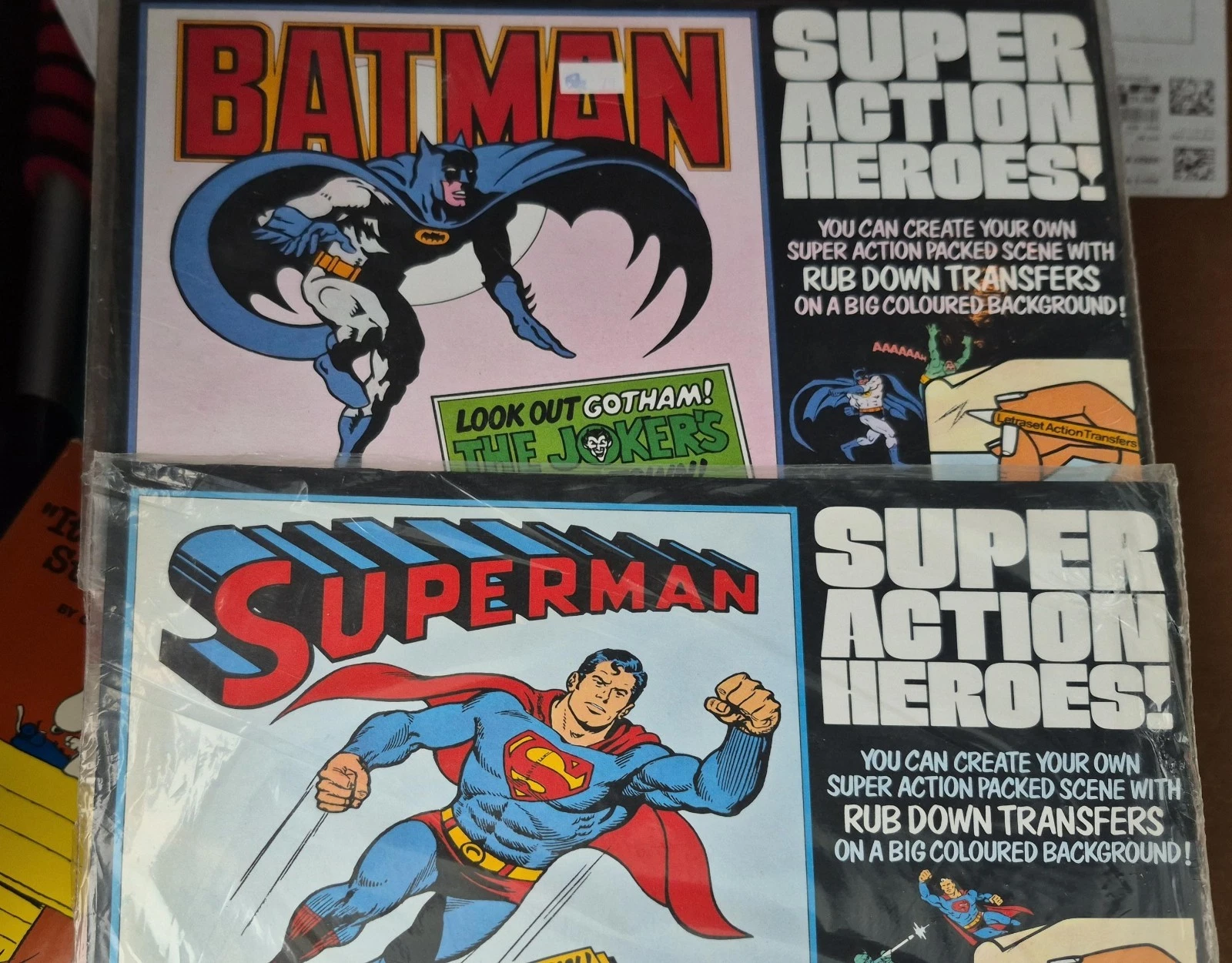 Superman and Batman Letrasets 5 Awesome Things on eBay this week