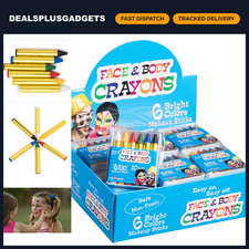 Face Paint Kit - 6 Crayon Set for Kids  Adults - Halloween Makeup - 36 Pack